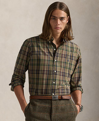 Polo Ralph Lauren Men's Classic-Fit Plaid Oxford Shirt - Macy's | Macy's