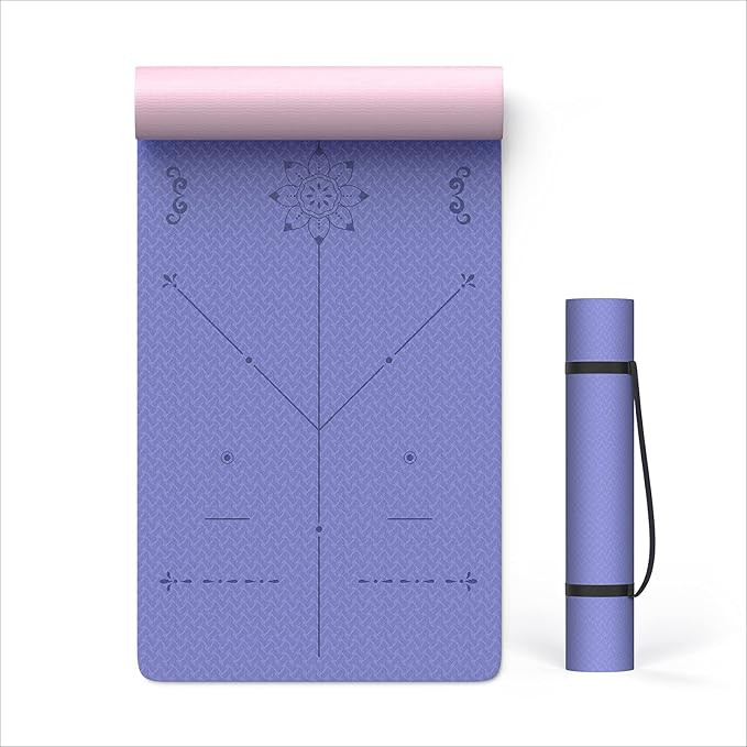 Ciays Yoga Mat High Density Exercise Mat Eco-Friendly TPE Workout Mat Non-Slip Anti-Tear Avoiding... | Amazon (US)