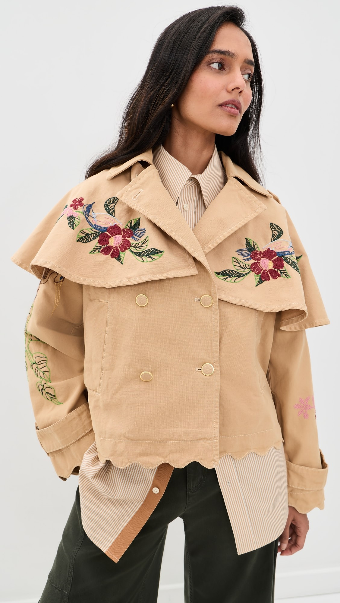 FARM Rio Twill Mini Trench Coat | Shopbop | Shopbop