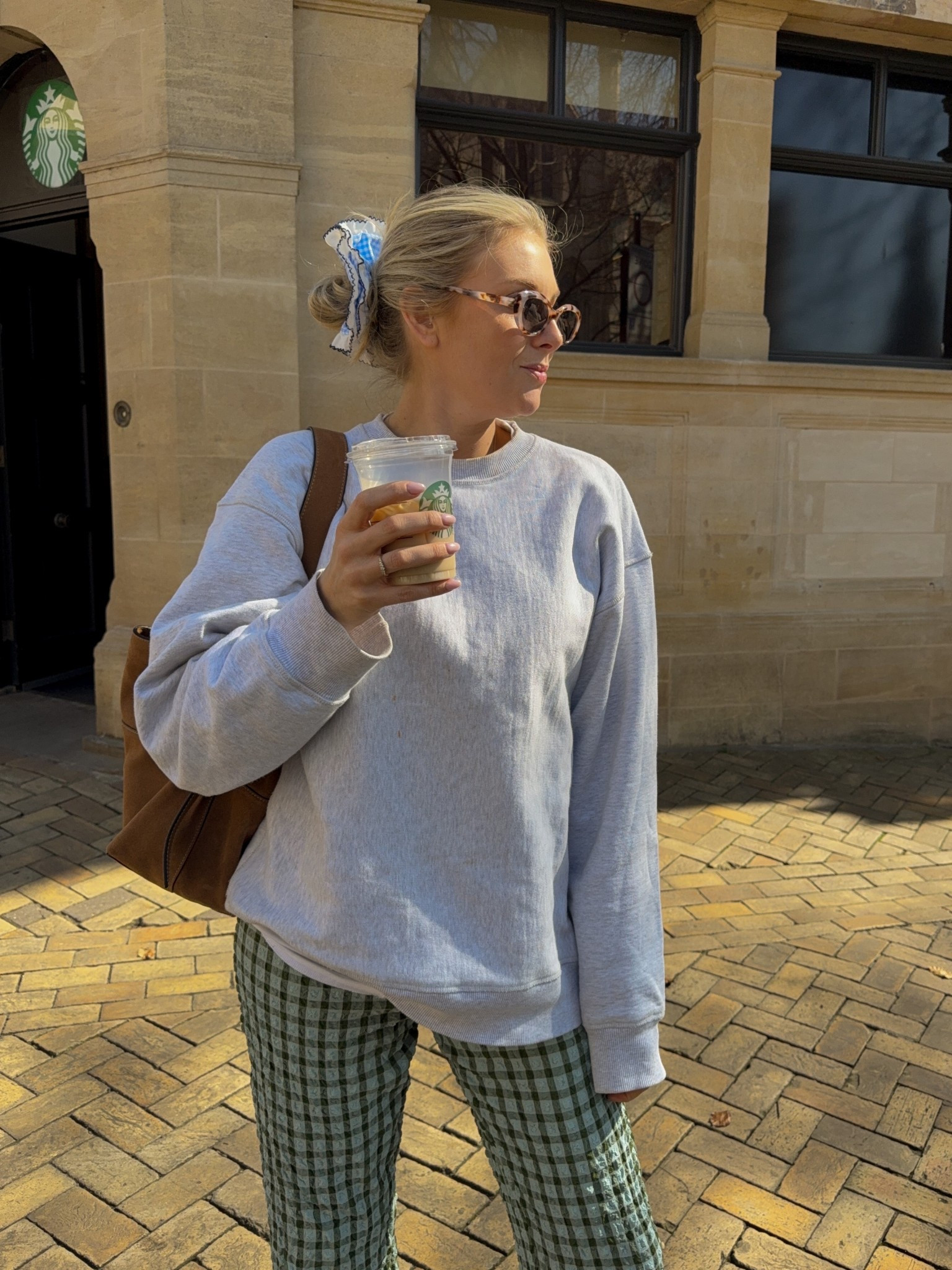 Spring hair inspo 🌸 arket grey oversized sweatshirt, free people green checked trousers, Oliver bonas spring hair tie , river island brown suede bag

#LTKAprilSpotlight #LTKspring #LTKuk