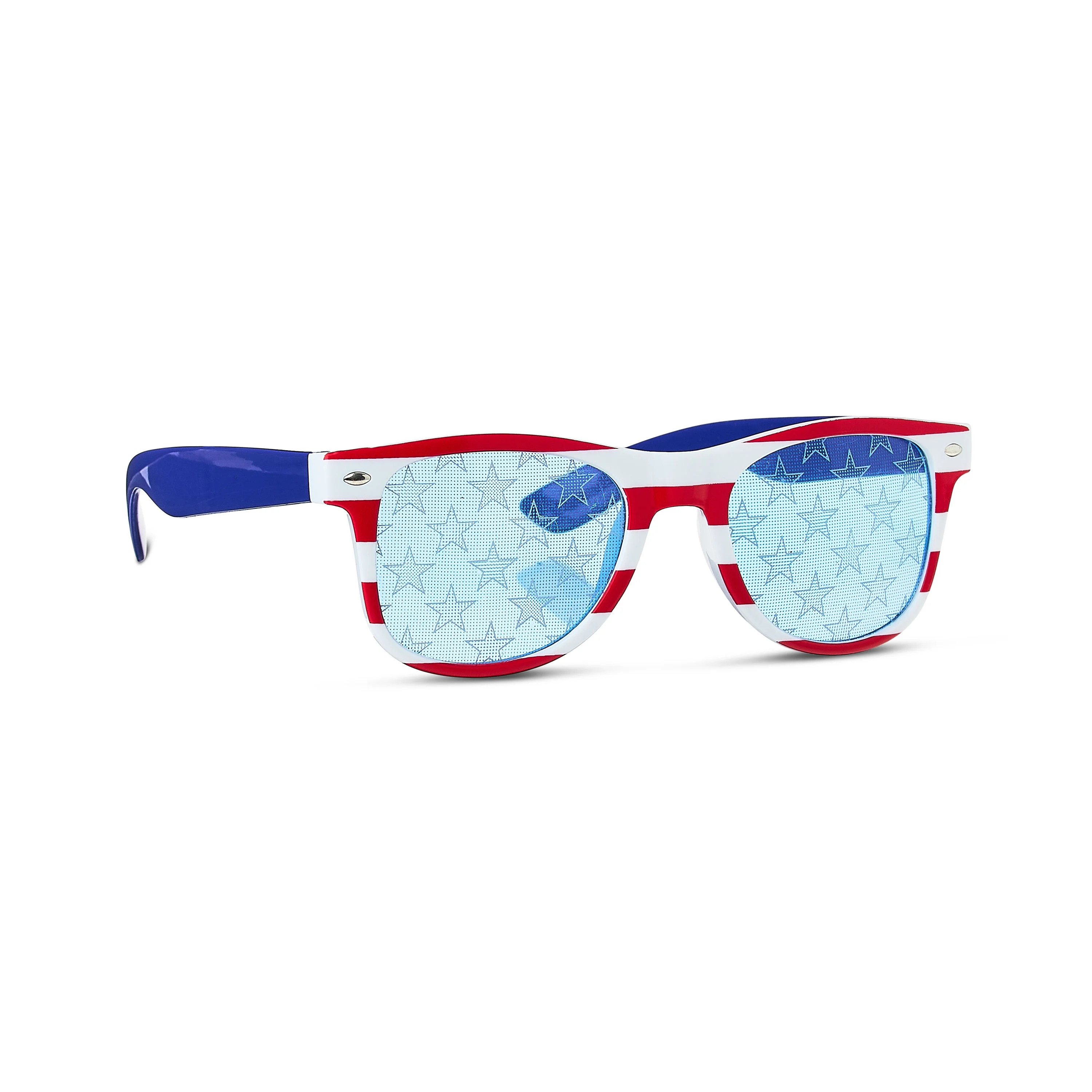 Patriotic Stars and Stripes Glasses, Red/White/Blue, by Way To Celebrate | Walmart (US)