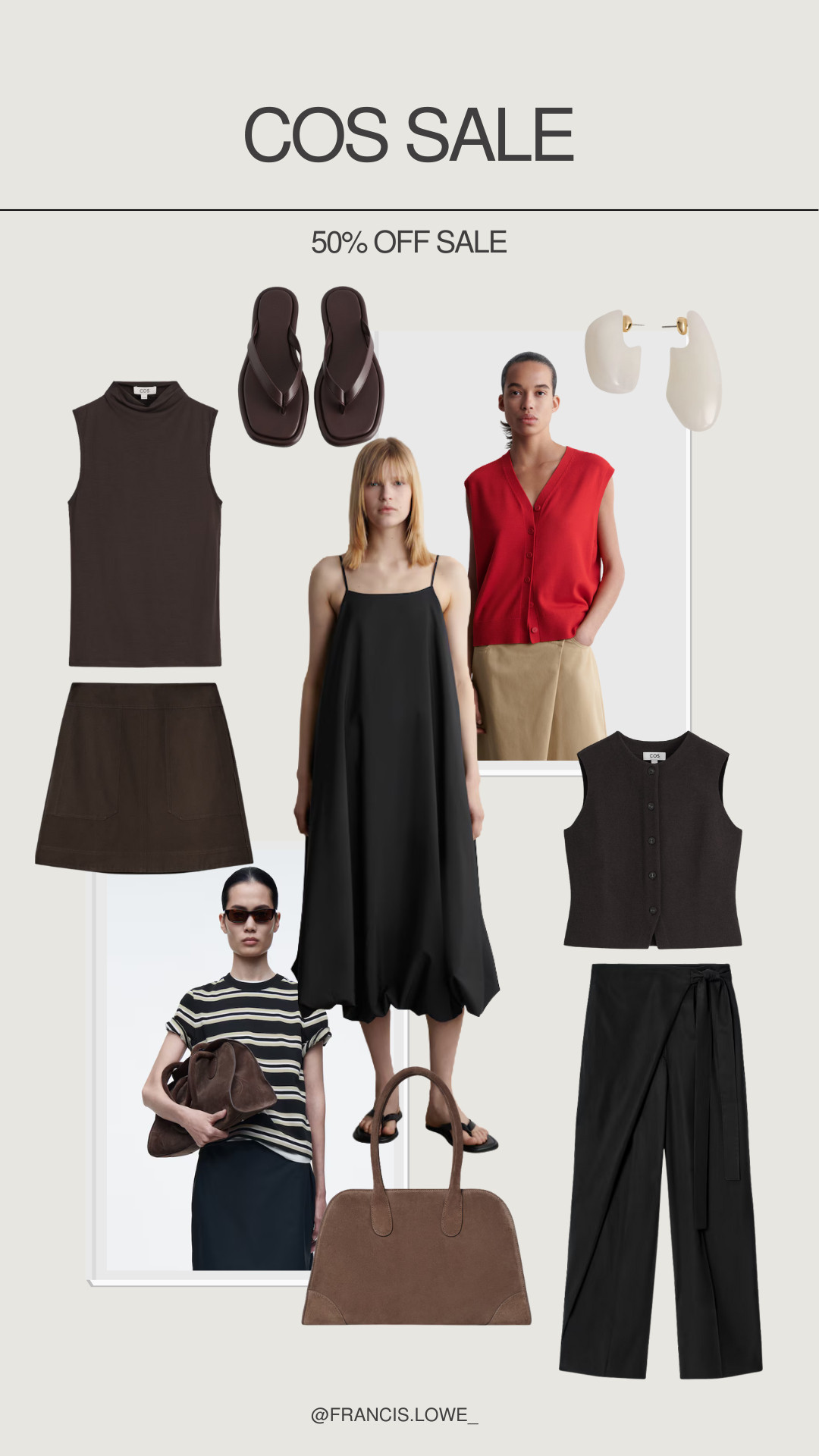 COS have just launched a 5 day long, up to 50% off sale, here are my picks: 

Autumn, outfit ideas, jeans, jacket, knit vest, maxi dress, sandals, sunglasses, blazer, transitional outfit  

 #LTKuk #LTKautumn #LTKsale