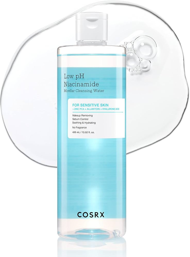 COSRX Low pH Niacinamide Micellar Cleansing Water Daily Mild Facial Cleansing Wash for Sensitive ... | Amazon (US)