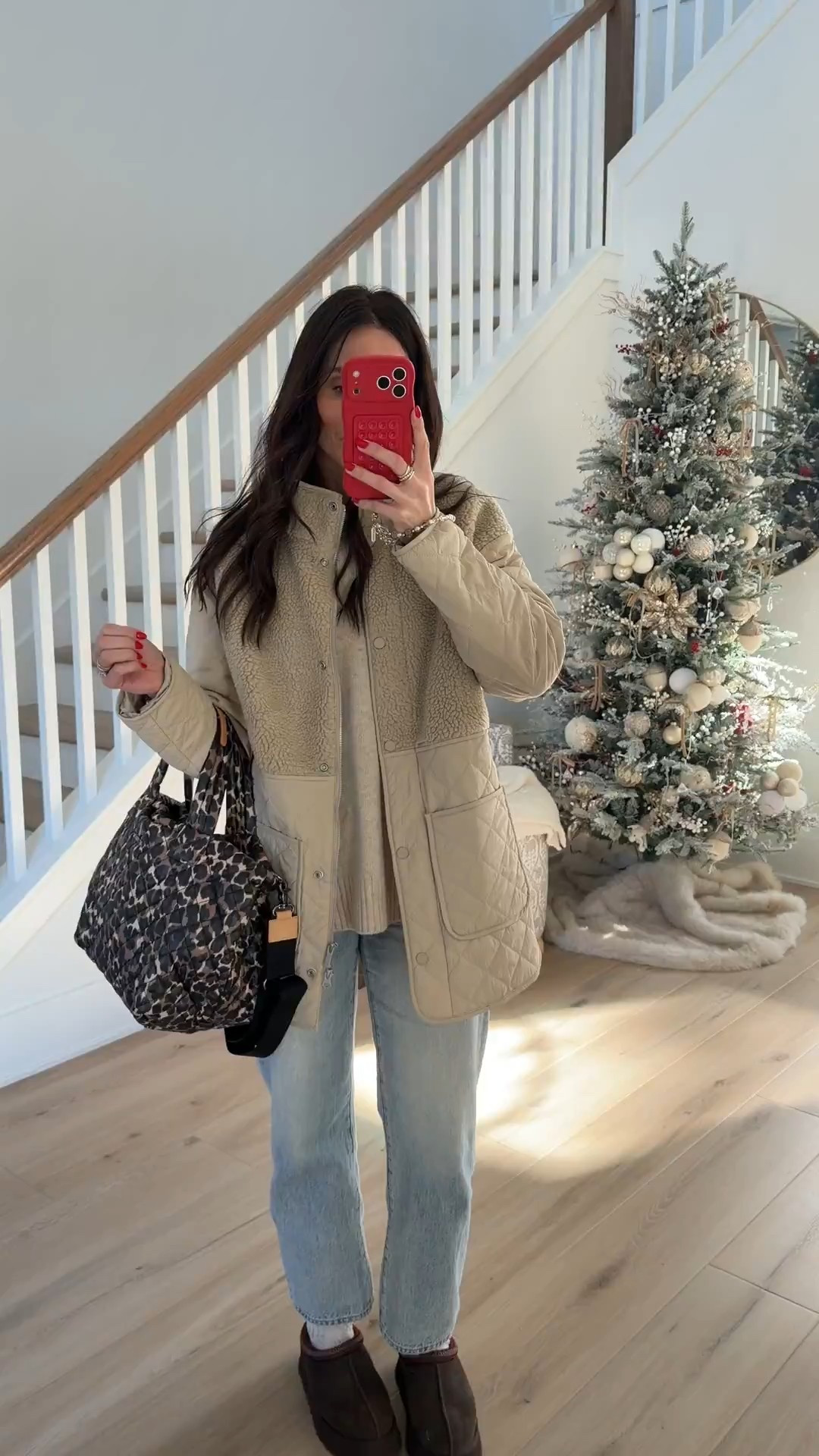 Quilted shearling jacket, zella jacket, winter fashion, winter Florida outfits, barrel jeans, annabrstyle.

#LTKOver40 #LTKFindsUnder100