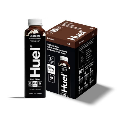 Huel Black Edition Chocolate Ready-to-Drink 35g Protein Meal Replacement - 4pk | Target