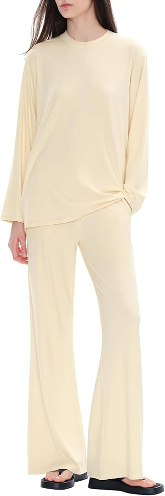 Women's Lounge Sets Two Piece Outfits Matching Set Loose Fit Tracksuits All Day Collection | Amazon (US)