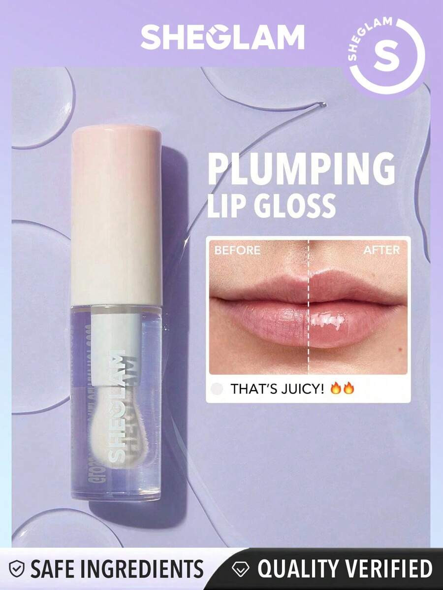 SHEGLAM Hot Goss Plumping Lip Gloss-That's Juicy!  Instant Volumising Lip Gloss High Shine Finis... | SHEIN