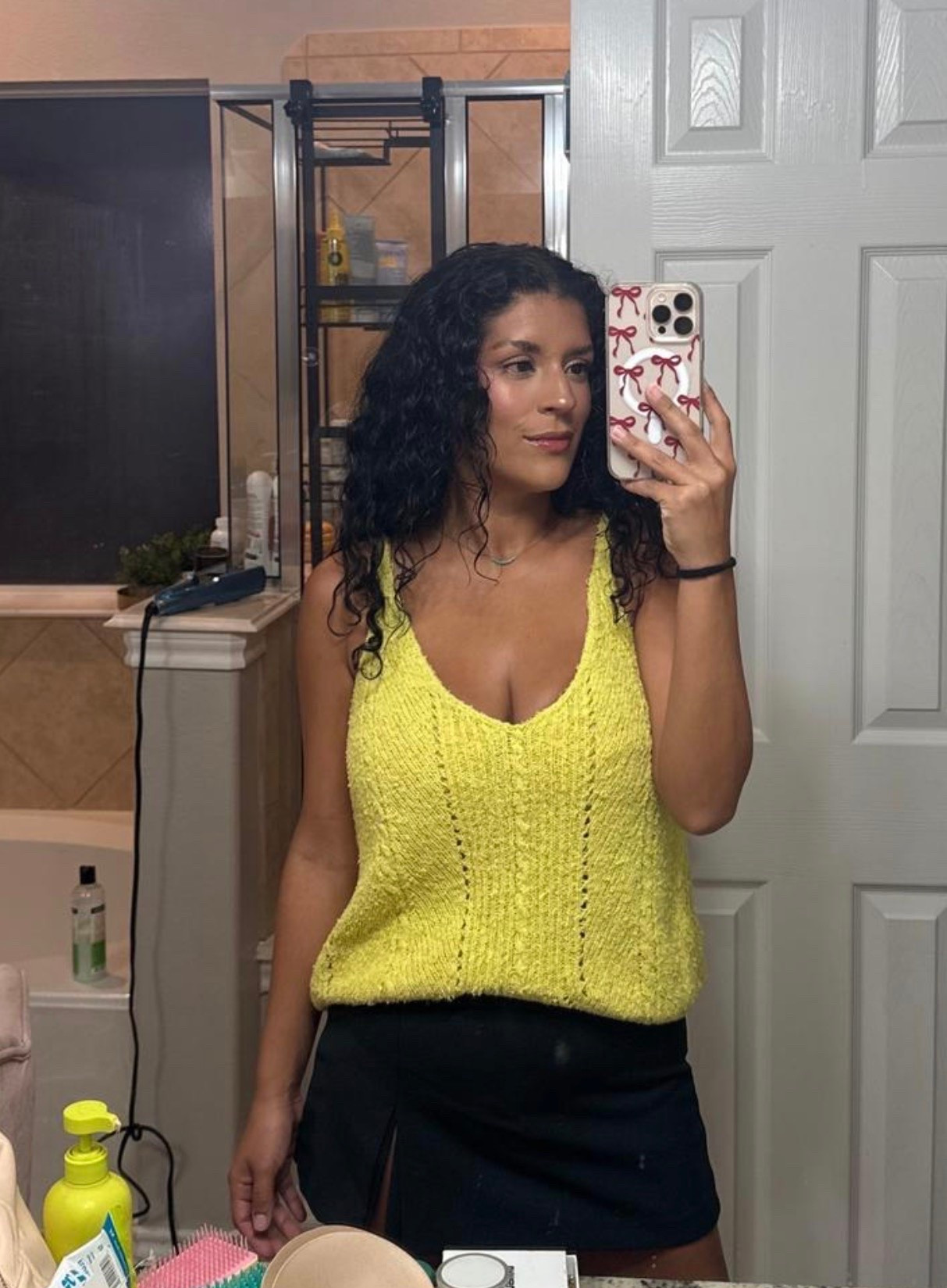 A pop of color that does all the work 💛 This bright knit tank makes a simple black mini feel instantly more fun.

#KnitTop #ColorfulStyle #CasualStyle #OutfitInspo #EverydayStyle

#LTKootd #LTKdayinmylife #LTKstorytime