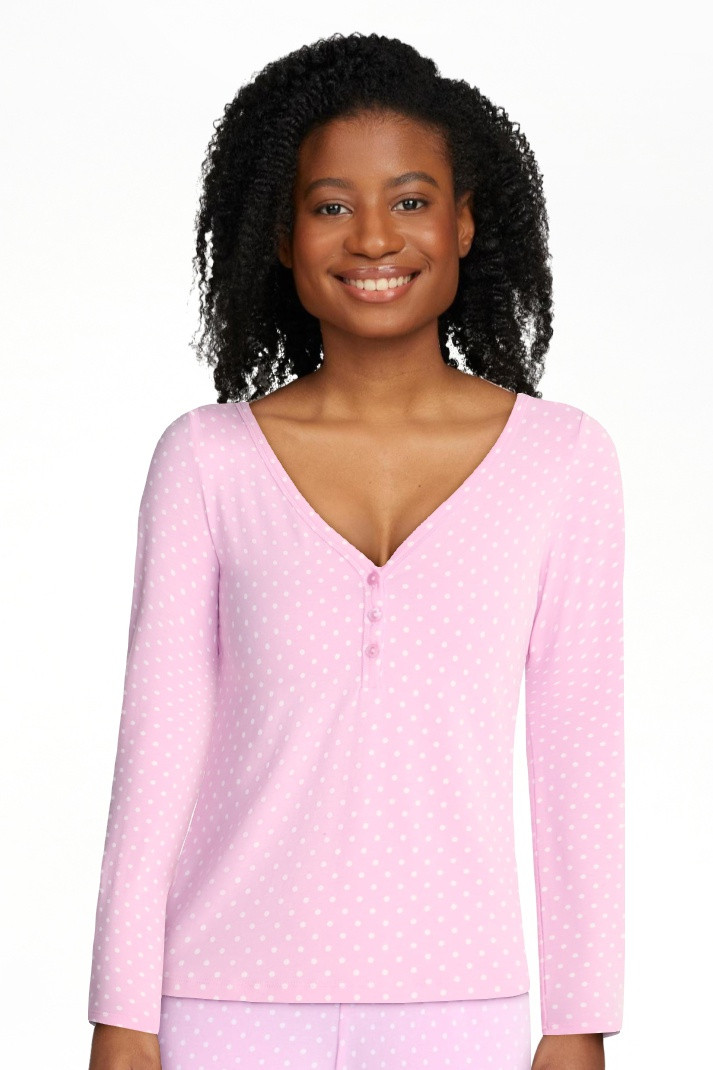 No Boundaries Cloud Core Henley Sleep Shirt, Women's XXS-3X | Walmart (US)