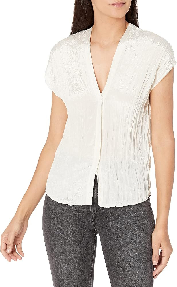 Vince Women's Sleeveless V-Neck Popover | Amazon (US)