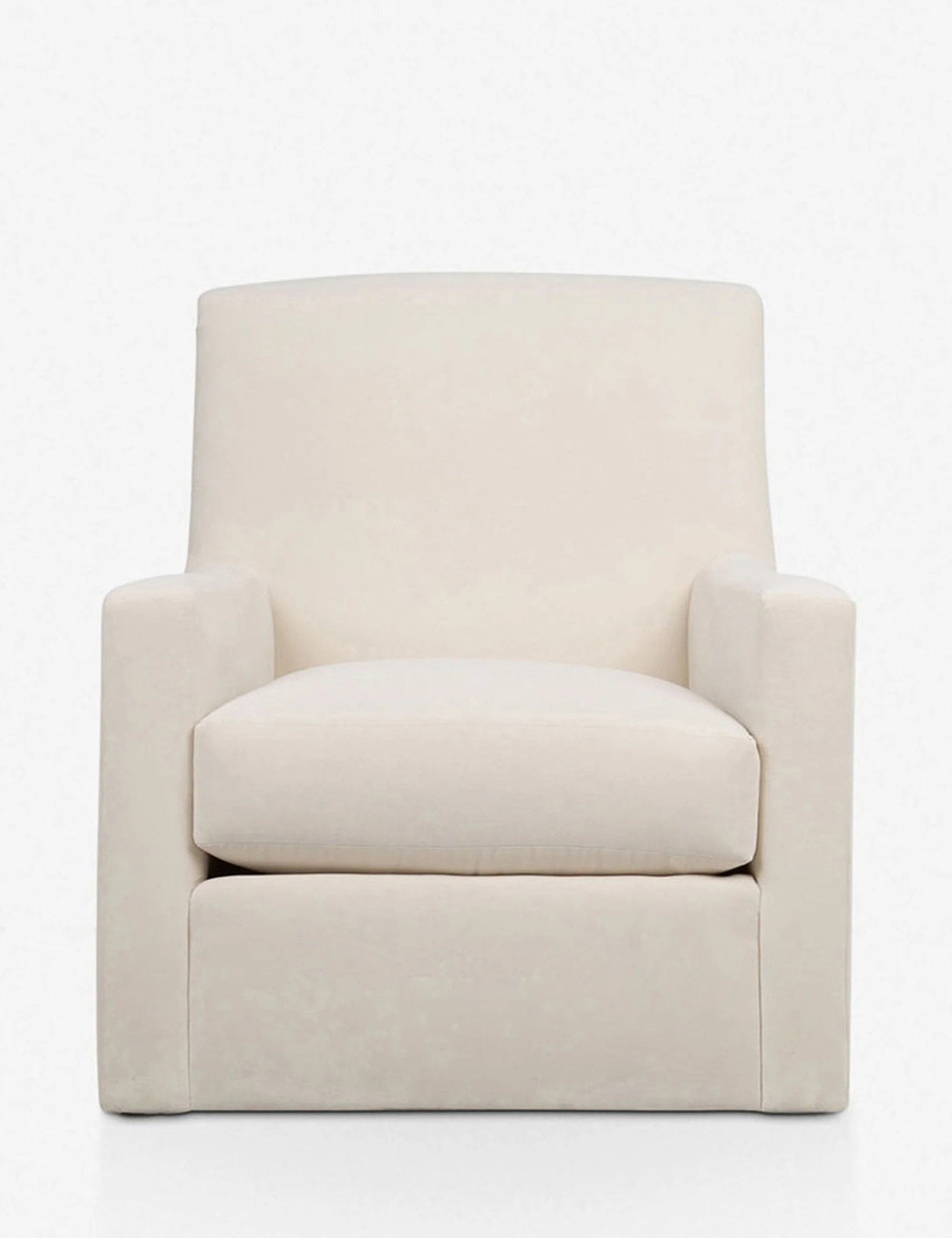 Ellia Glider Chair, Off White | Lulu and Georgia 