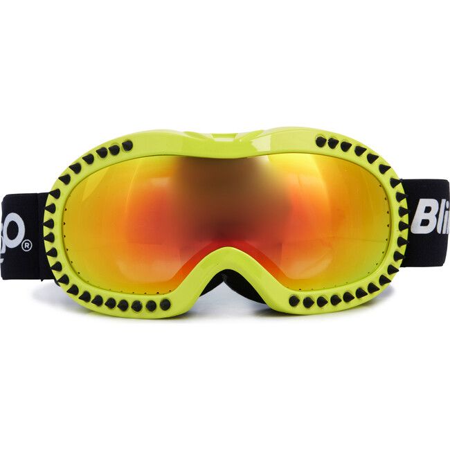 Black Spike Lime Frame Ski Goggle | Maisonette