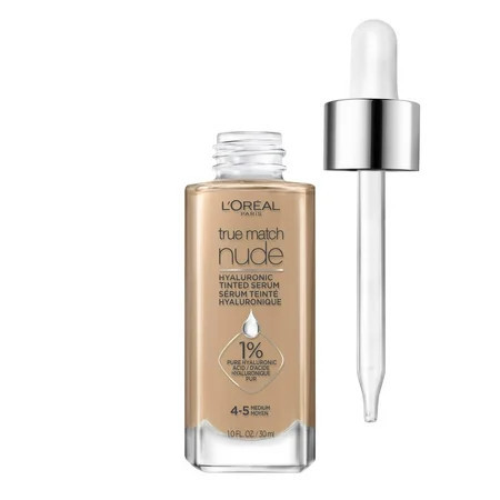 L Oreal Paris True Match Hyaluronic Tinted Serum Foundation Makeup 4-5 Medium 1 fl oz | Walmart (US)