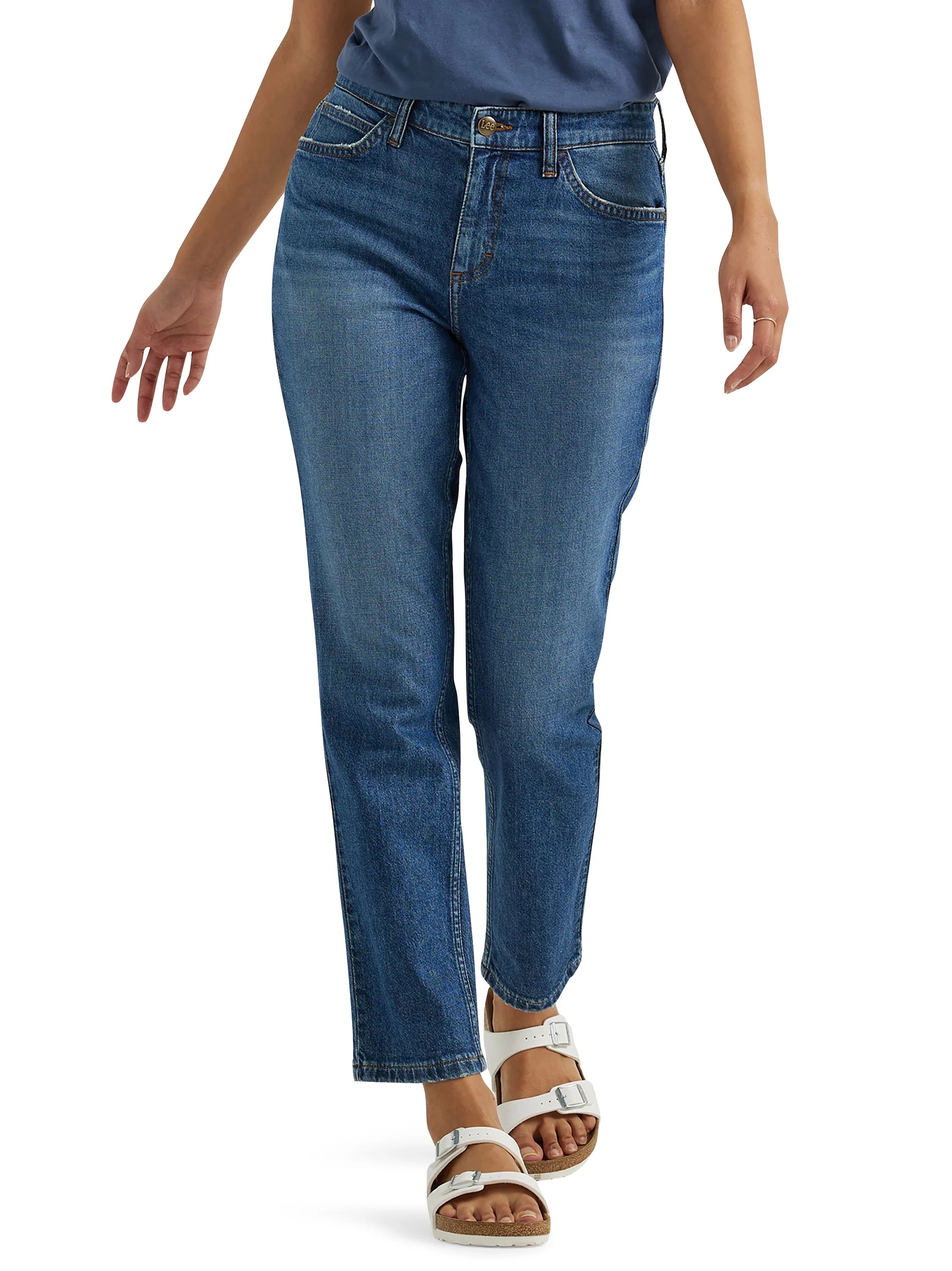 Lee® Women's Heritage Mid Rise Slim Straight Jean | Walmart (US)