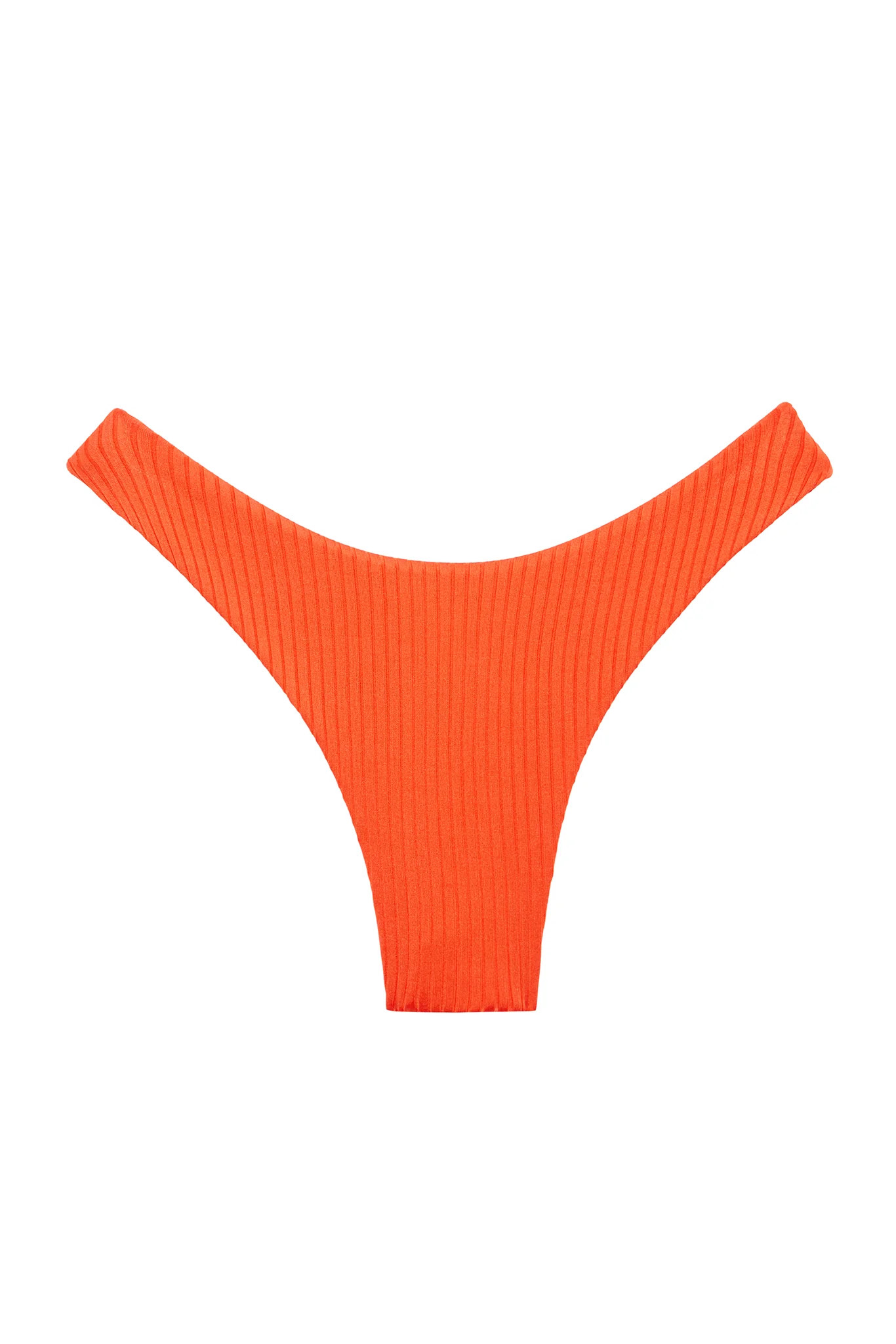 Byron Bottom - Papaya Wide Rib | Monday Swimwear