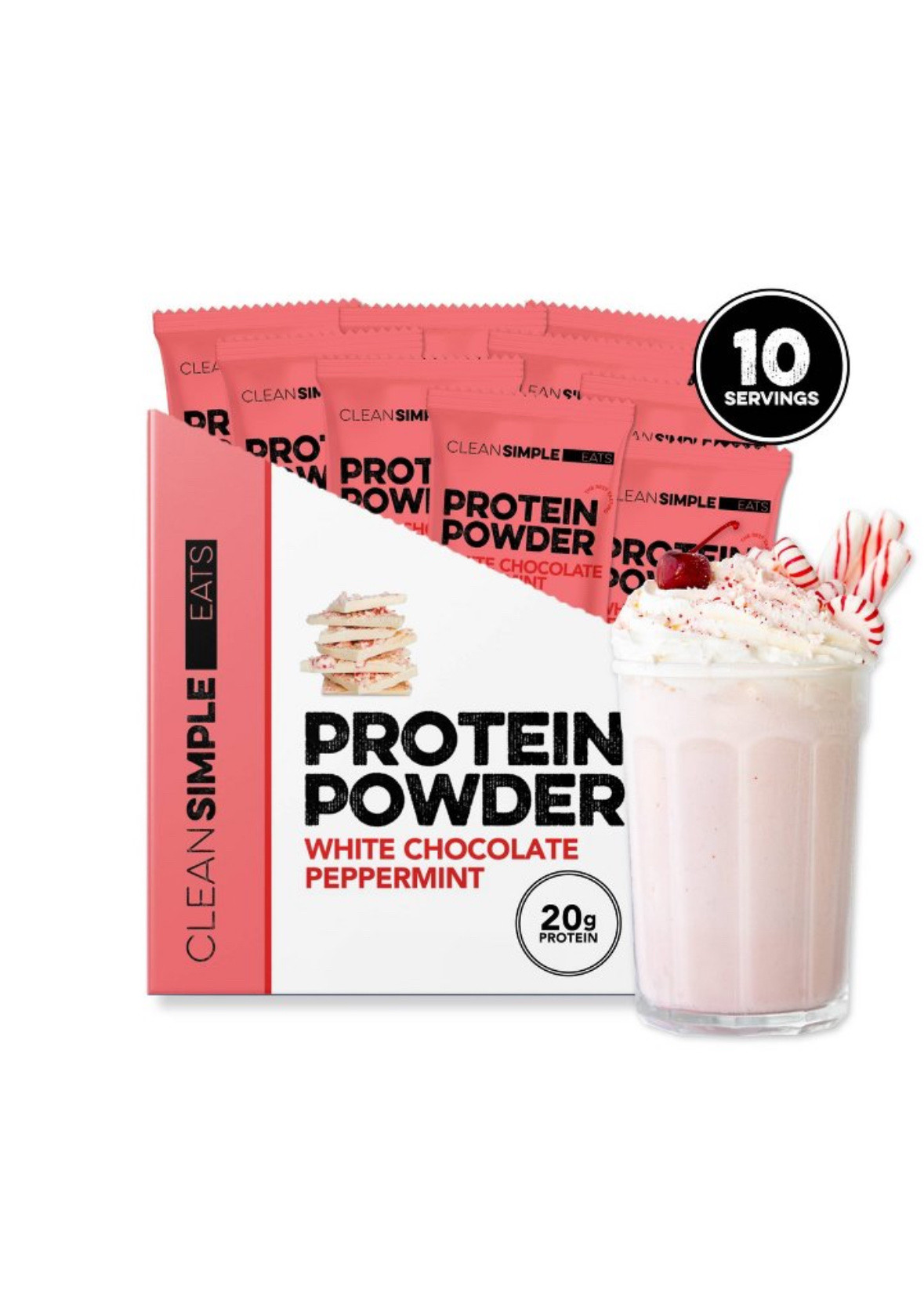 White Chocolate Peppermint Protein Packet