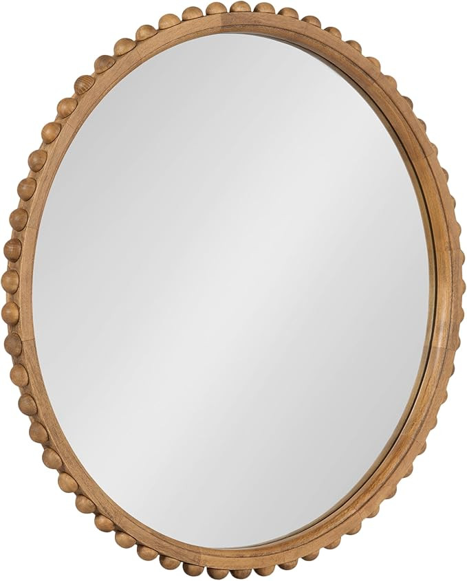 Kate and Laurel Beadbrook Round Wall Mirror | Amazon (US)