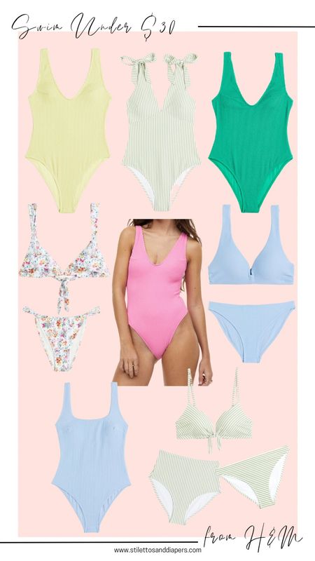 Swim under $30 from H&M! 

Ribbed one piece, ribbed bikini, swimsuit, bathing suit, 

#LTKSeasonal #LTKswim #LTKFind