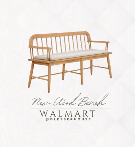 New Walmart Dave & Jenny bench. Perfect bench for a hallway, entry, or nook! 



#LTKhome #LTKstyletip