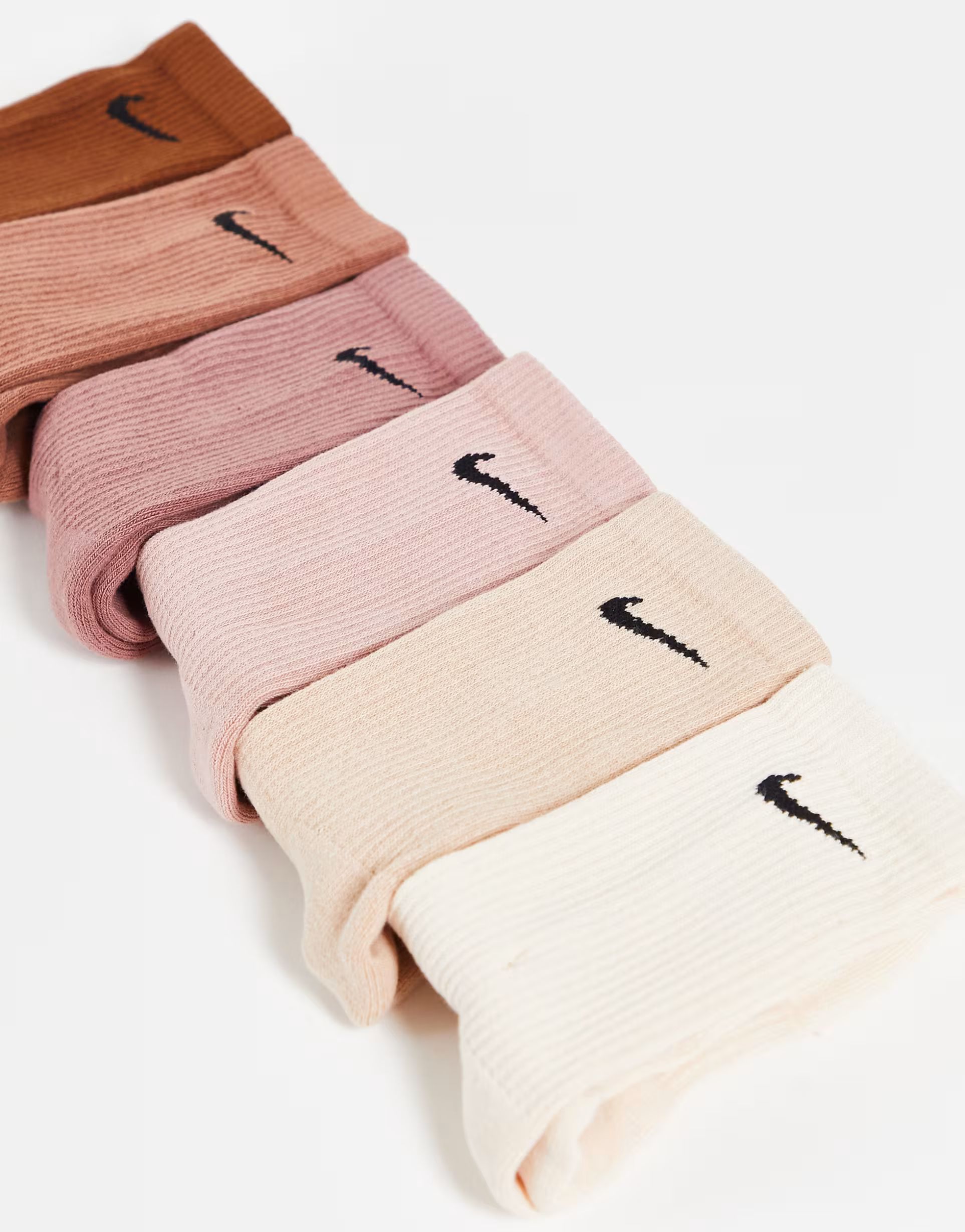 Nike Training Everyday Plus Cushioned 6 pack socks in beige multi | ASOS (Global)