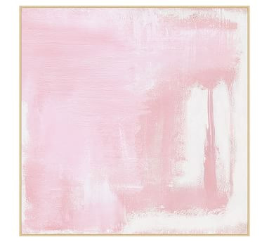 Pink Cotton Framed Canvas | Pottery Barn (US)