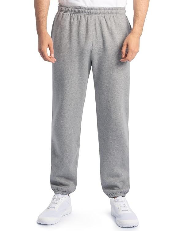 Fruit of the Loom Eversoft Fleece Elastic Bottom Sweatpants with Pockets, Relaxed Fit, Moisture W... | Amazon (US)