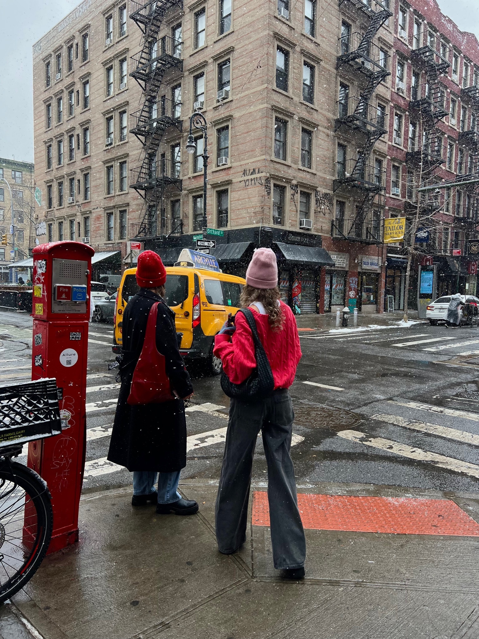 nyc winter fashion. long coat, red sweater, red bag, red hat, red everything!! 

#LTKMostLoved #LTKshoecrush #LTKfindsunder100
