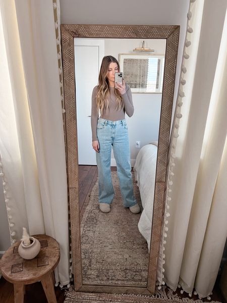 Big yes to this bodysuit! The fabric is so comfortable I want it in every color. I’m wearing an XS. And in the 90s jeans (my favorite) I’m wearing a 4 short! I’m 5’4 for reference. 

#LTKunder100 #LTKxAF #LTKstyletip