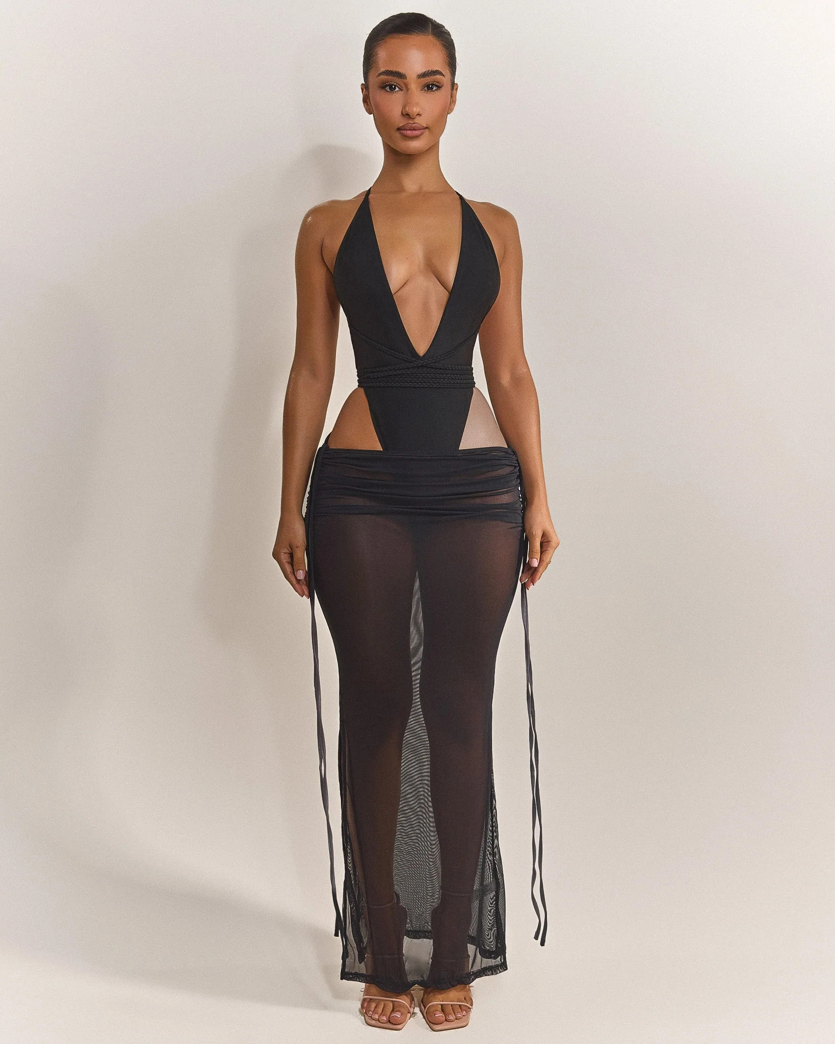 The Vela Maxi Coverup in Black | Mars The Label