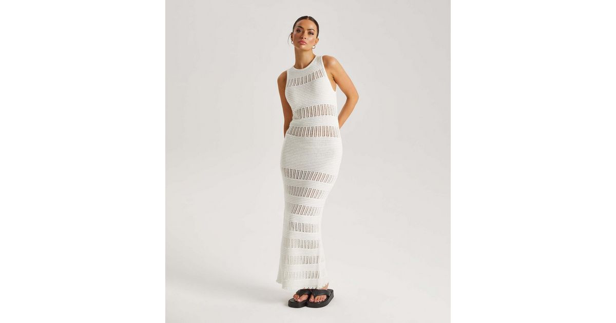 Urban Bliss White Crew Neck Longline Maxi Dress
						
						Add to Saved Items
						Remove from... | New Look (UK)