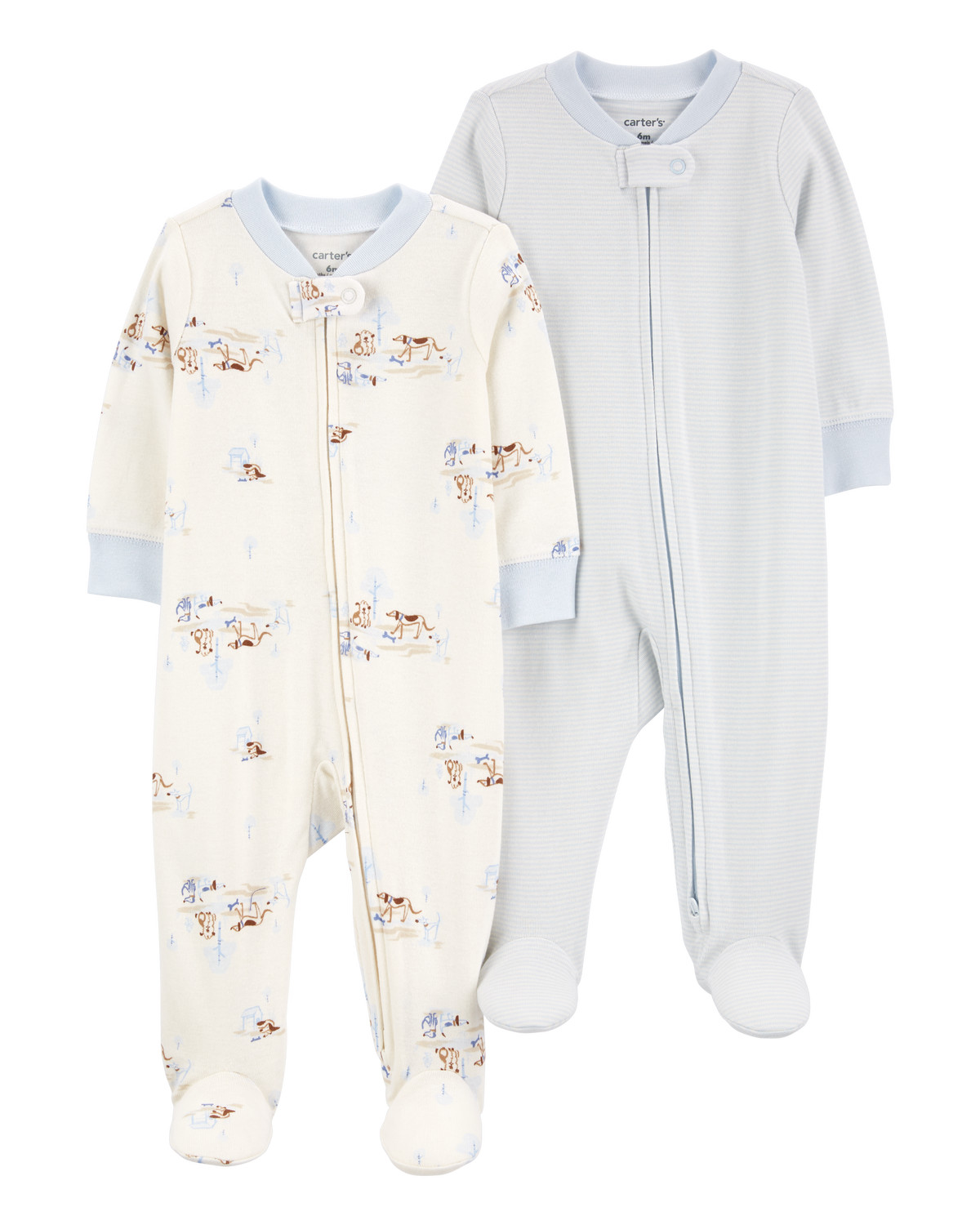 Baby 2-Pack 2-Way Zip Sleep & Play Pajamas | Carter's Inc