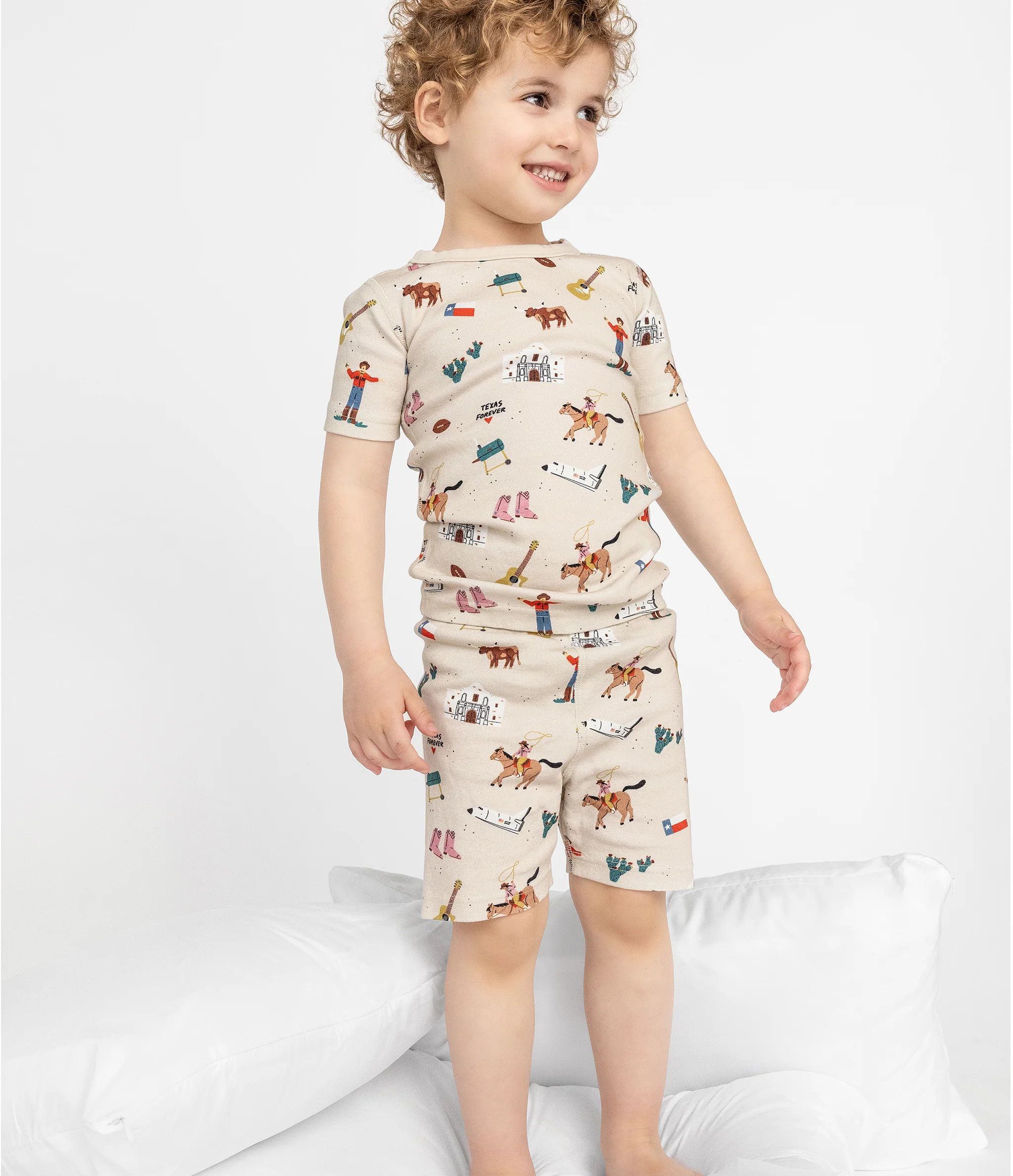 Goodnight, Texas Short Pajamas Set ? 2 | SMALLER THINGS