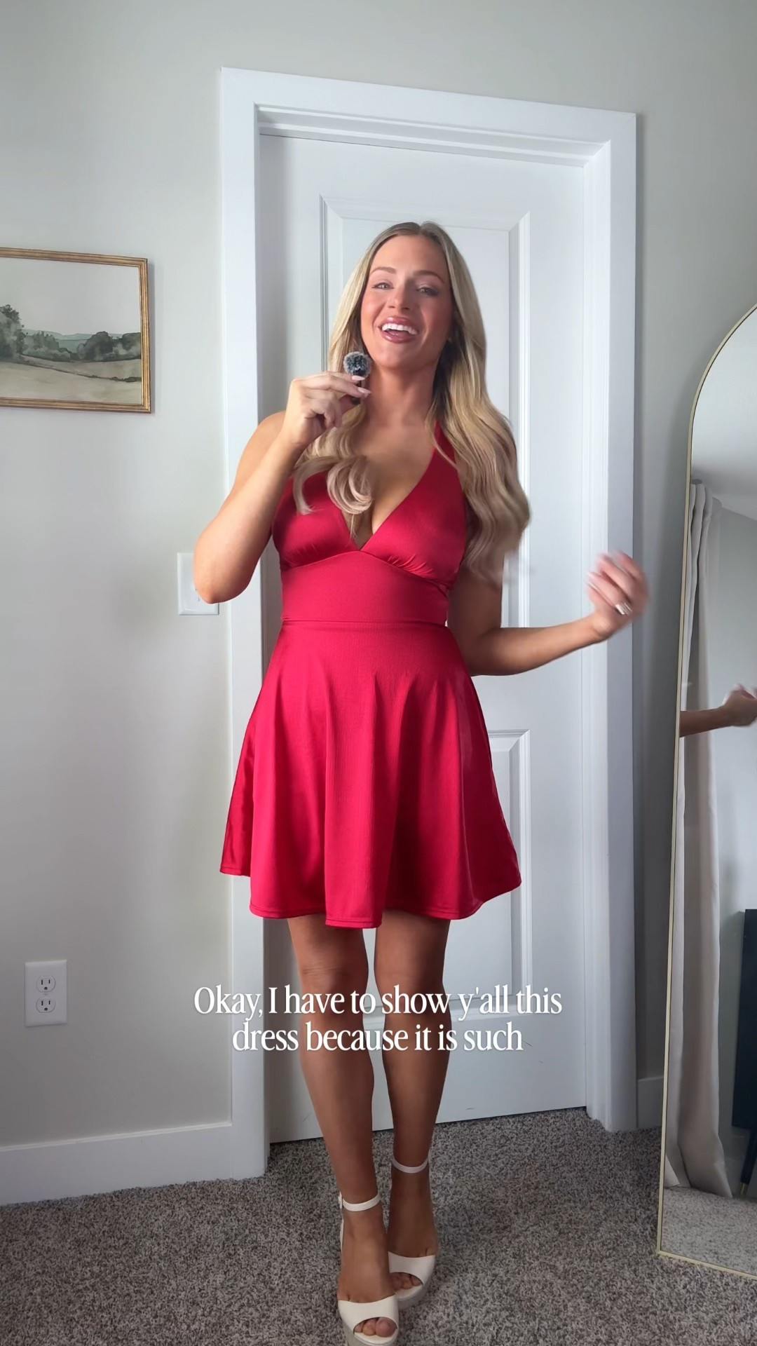 This is THAT red dress. All-in-one shapewear, a waist-cinching A-line skirt and an adjustable halter back that feels so romantic for Valentine’s Day. Sculpted, smooth and unforgettable. Use haleigh-15 for 15% off ❤️

#LTKootd #LTKValentine #LTKSaleAlert