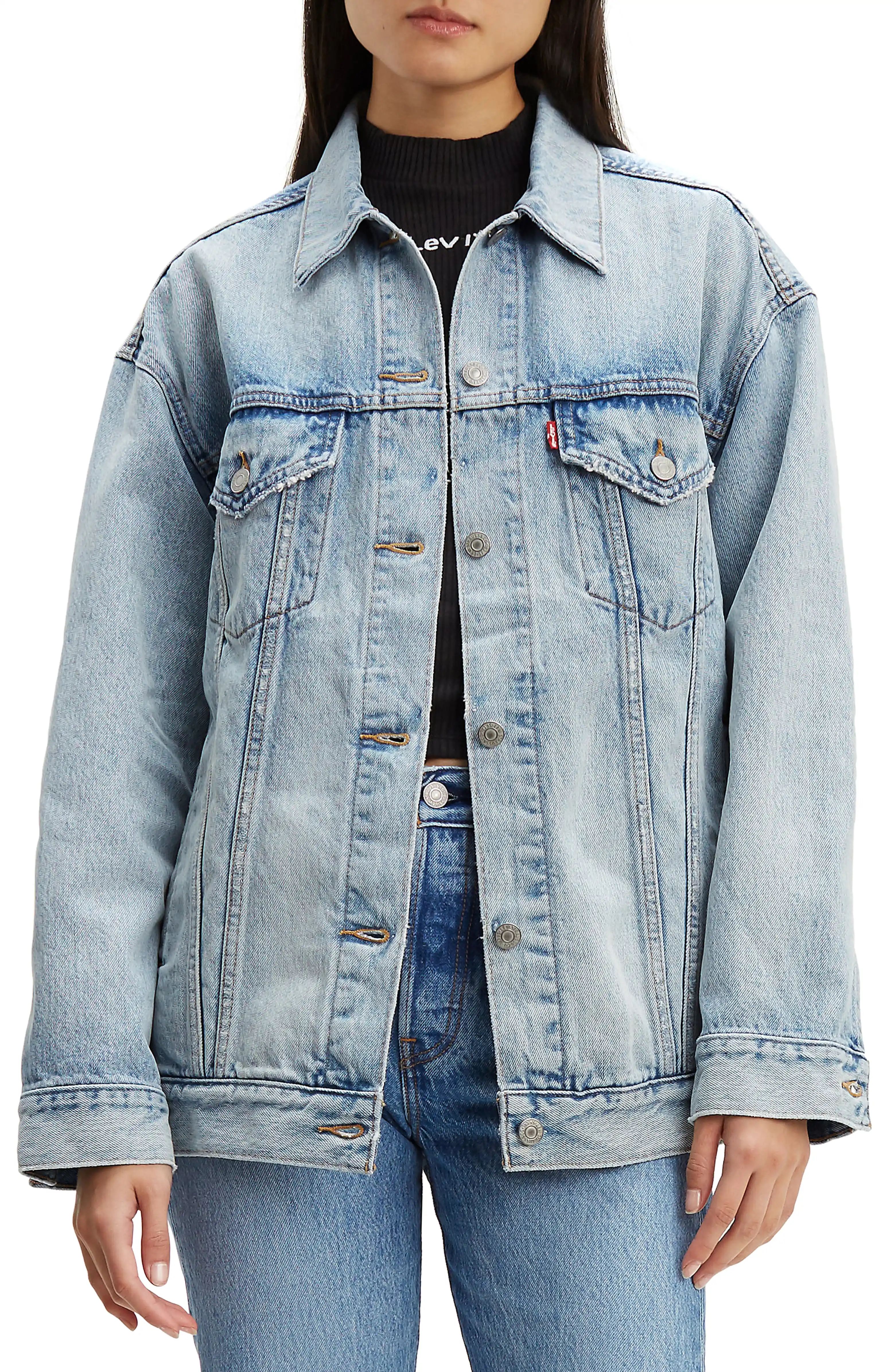 Baggy Trucker Denim JacketLEVI'S®Price$98.00Free ShippingWhat once was his is now hers or yours ... | Nordstrom