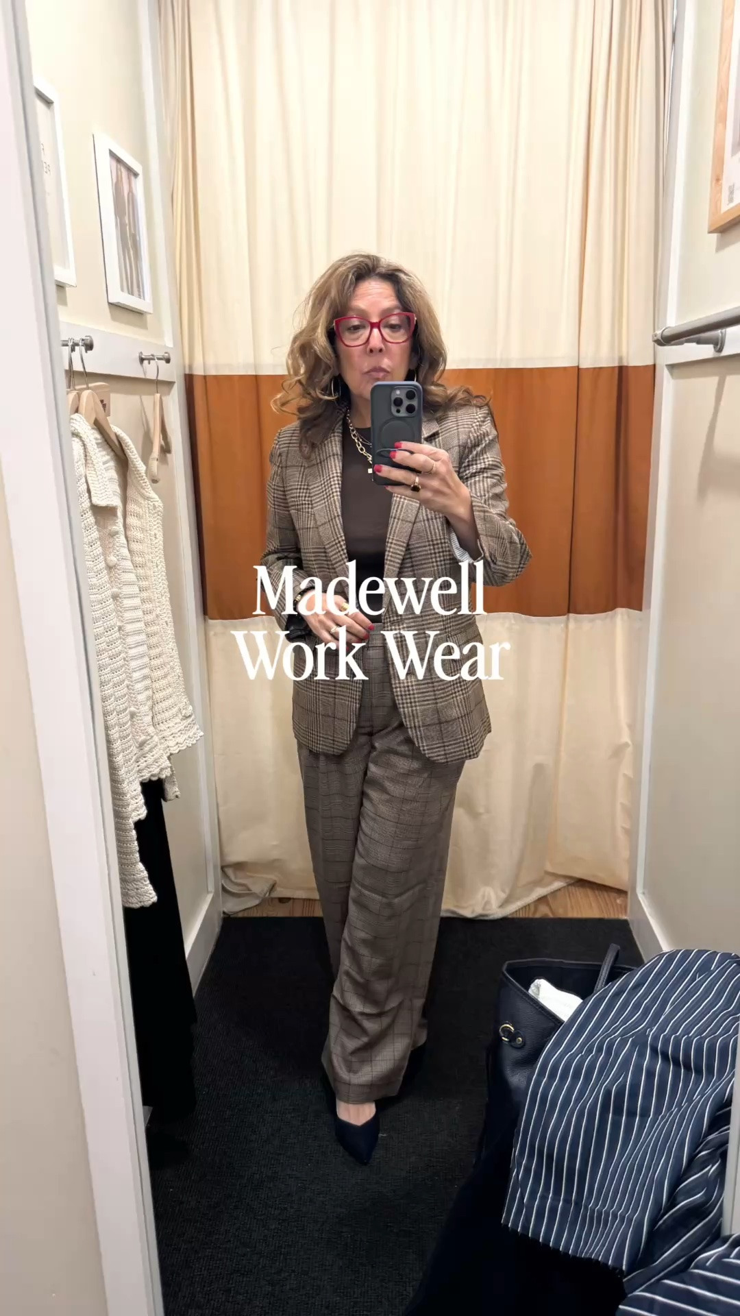 I stopped by @Madewell today to return and exchange a few items and decided to try on a few work wear pieces. 
The jacket and pants run large and are meant to be over sized. 
The dress is fantastic and stretchy plus it has pockets. 
Runs true to size. 
The cardigan is lovely and can be worn alone. 
The t-shirt runs small and is short.

#LTKdayinmylife #LTKWorkwear #LTKOver40