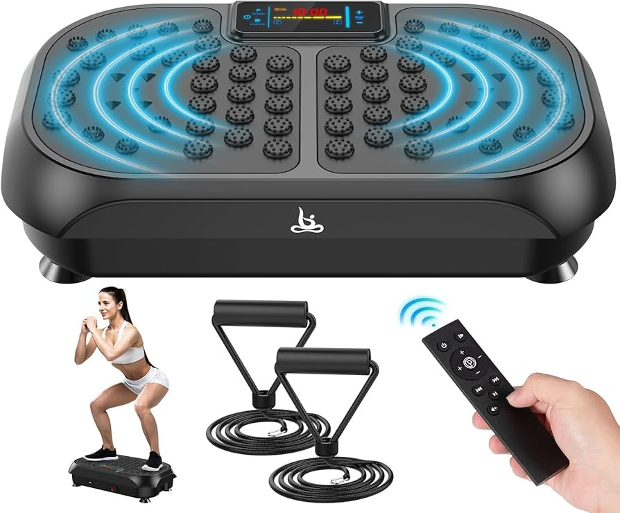 Vibration Plate Exercise Machine - CrazyFeb Vibration Plate for Lymphatic Drainage, Whole Body Vi... | Amazon (US)