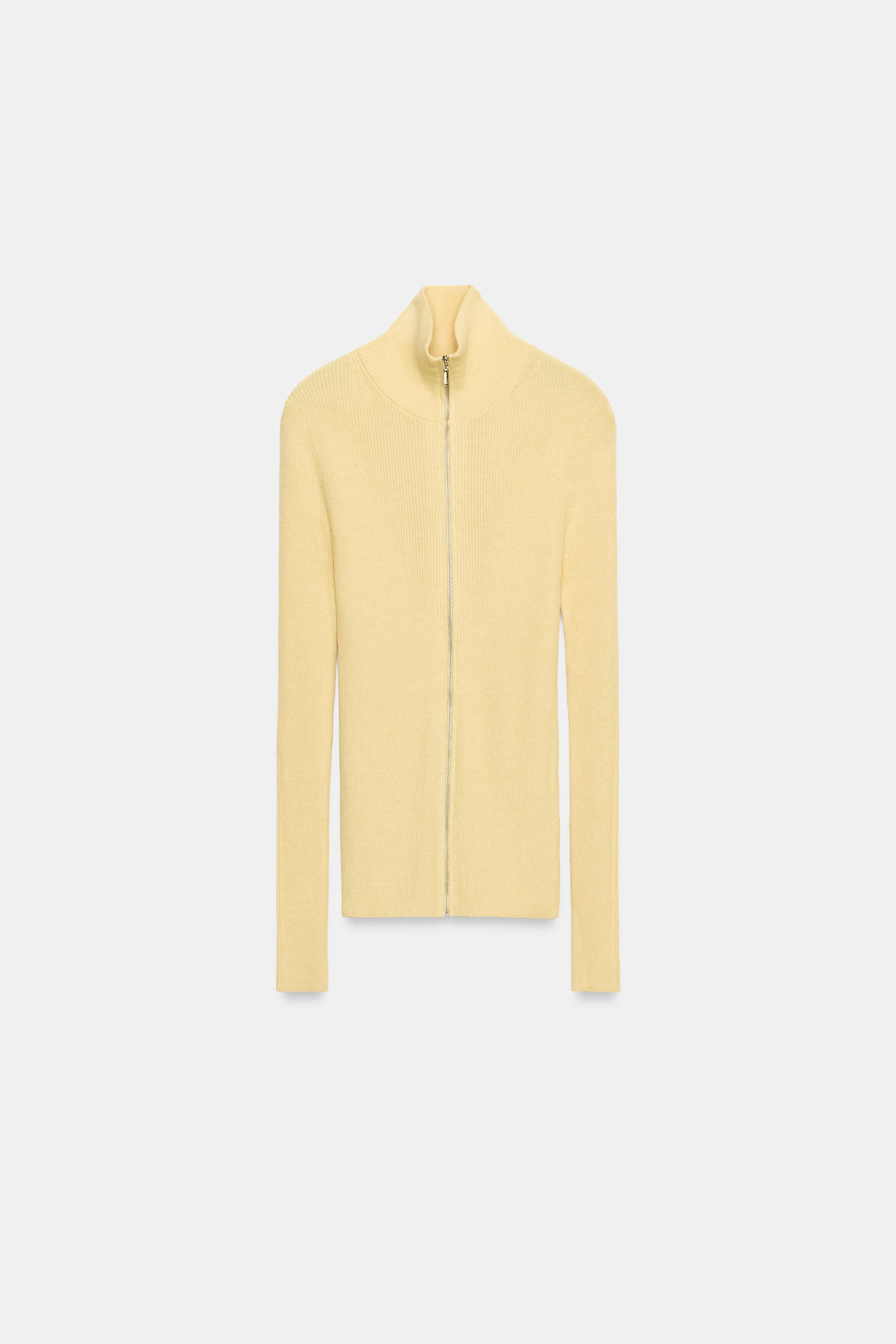 TAILLIERTE GERIPPTE STRICKJACKE | Zara US