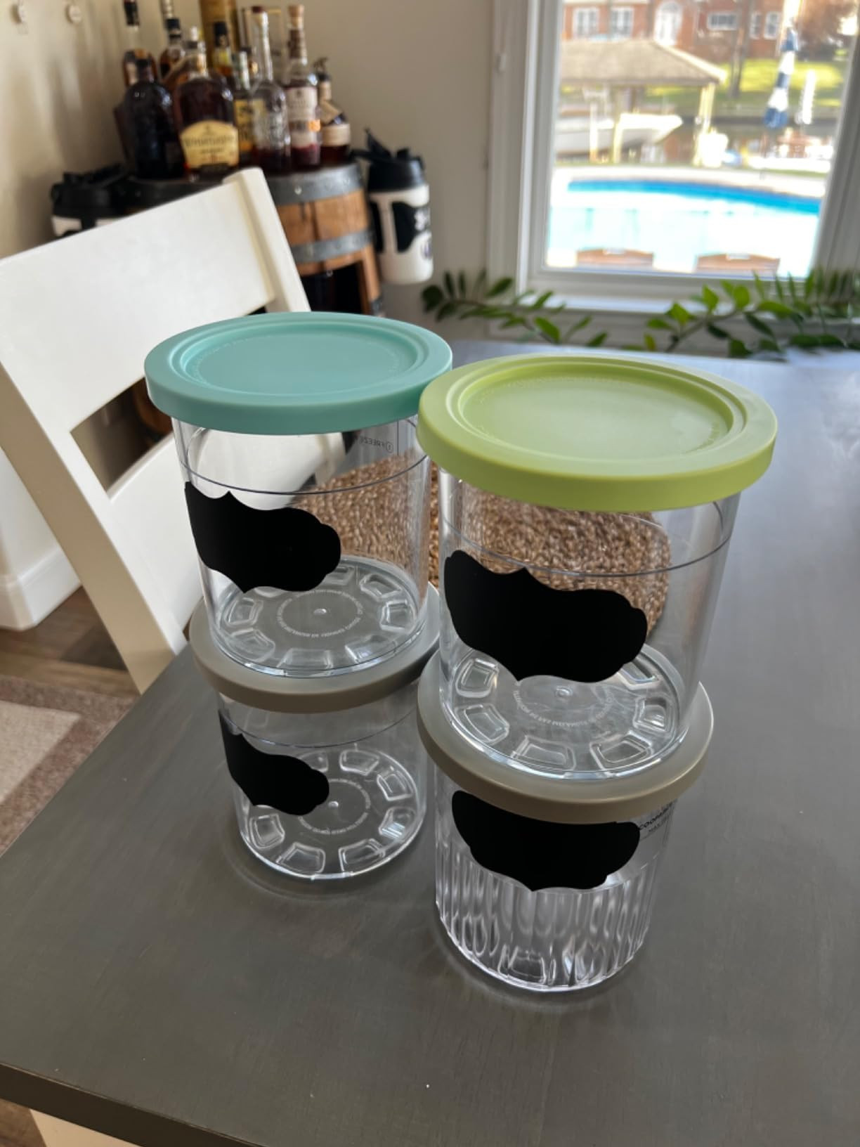 Replacement for Creami Deluxe Pints and Lids 4 Pack,Compatible with Ninja Creami 11-in-1 NC501 NC... | Amazon (US)