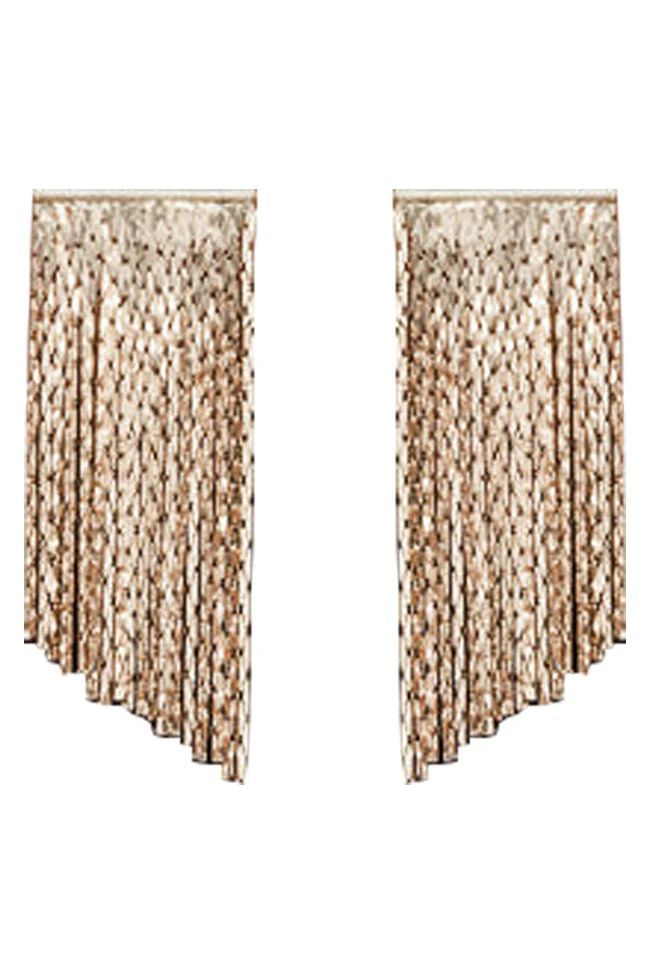 To Better Days Gold Fringe Earrings | Pink Lily