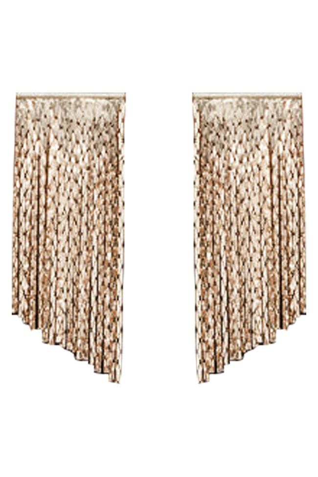 To Better Days Gold Fringe Earrings | Pink Lily