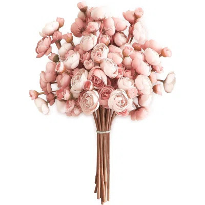 Ranunculus Artificial Flowers 18 Pcs Dusty Rose Faux Silk Mini Ranunculus Bulk Fake Wedding Filler Flowers For DIY Bouquets Centerpieces Bridal Shower | Wayfair North America