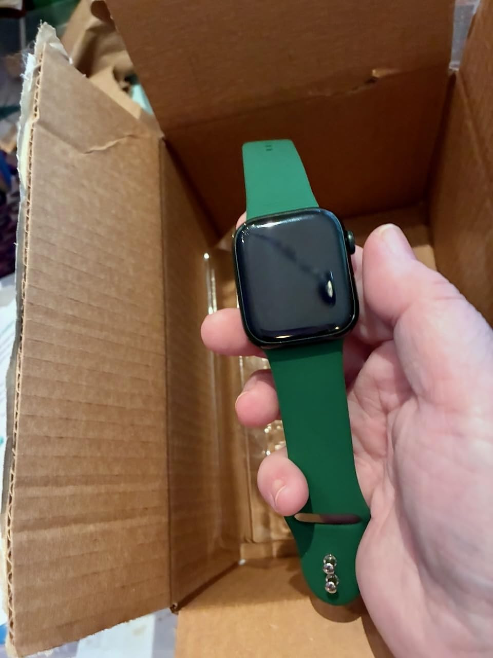 Apple Watch Series 7 GPS + Cellular, 45mm Midnight Aluminum Case with Midnight Sport Band - Regul... | Amazon (US)