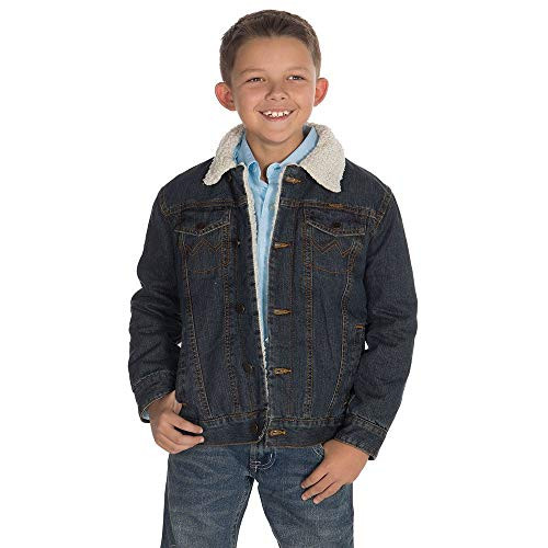 Wrangler Boys' Big Western Lined Jacket, Blanket Indigo, XX-Large | Amazon (US)