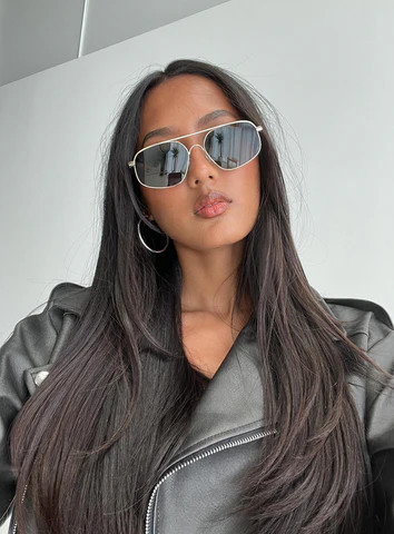 Esencia Sunglasses Gold | Princess Polly US