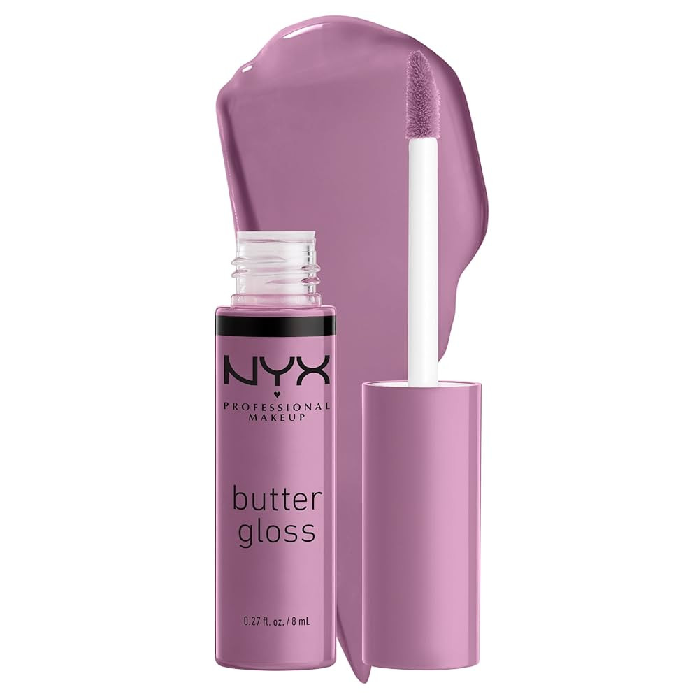 NYX PROFESSIONAL MAKEUP Butter Gloss, Non-Sticky Lip Gloss - Marshmallow (Muted Lilac) | Amazon (US)