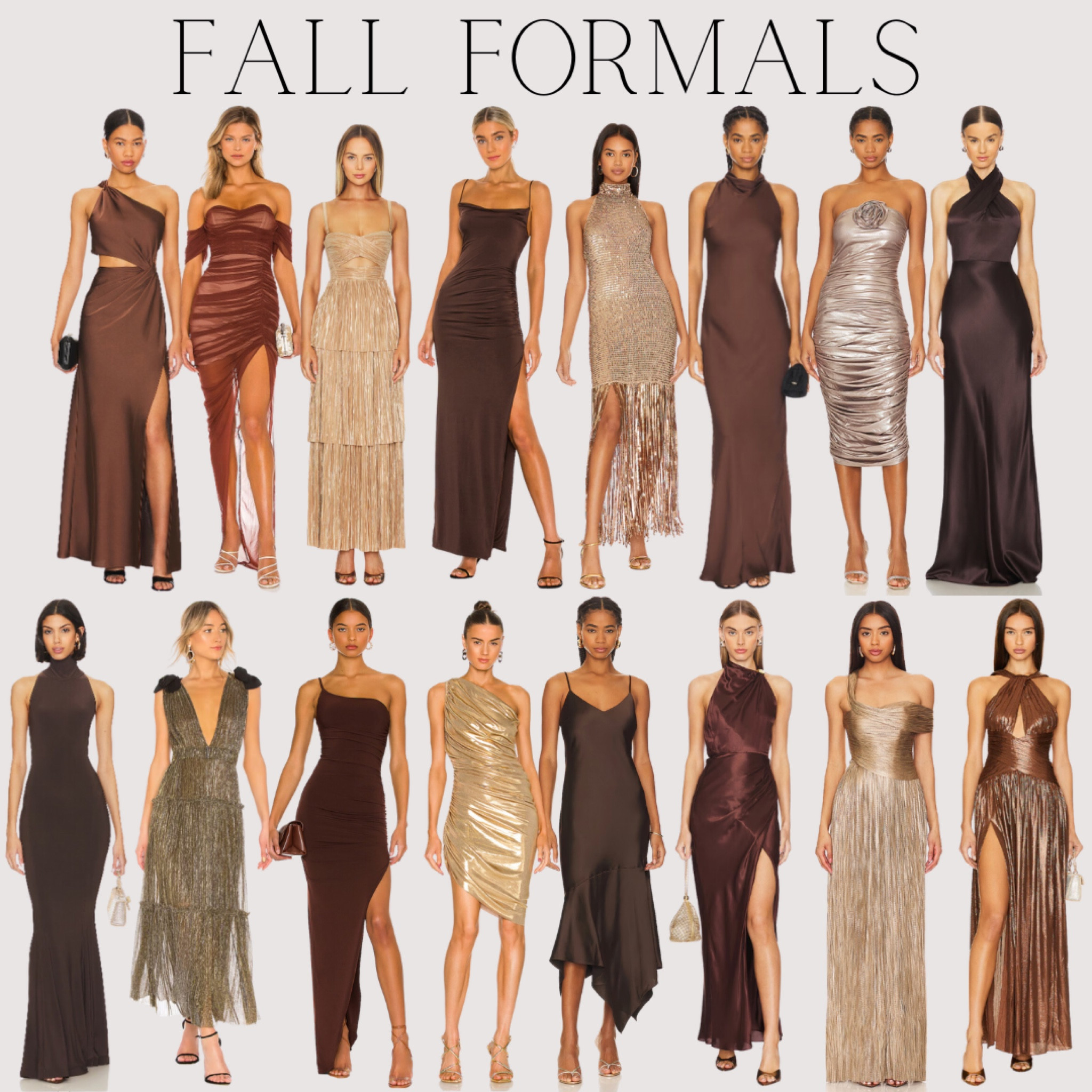 Formal dresses for this fall season. These are perfect options for a wedding guest dress🤎🤎

#LTKStyleTip #LTKHoliday #LTKSeasonal