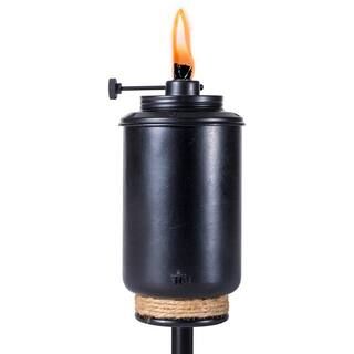 TIKI Adjustable Flame Torch Resin Black 65 in. 111911868 - The Home Depot | The Home Depot