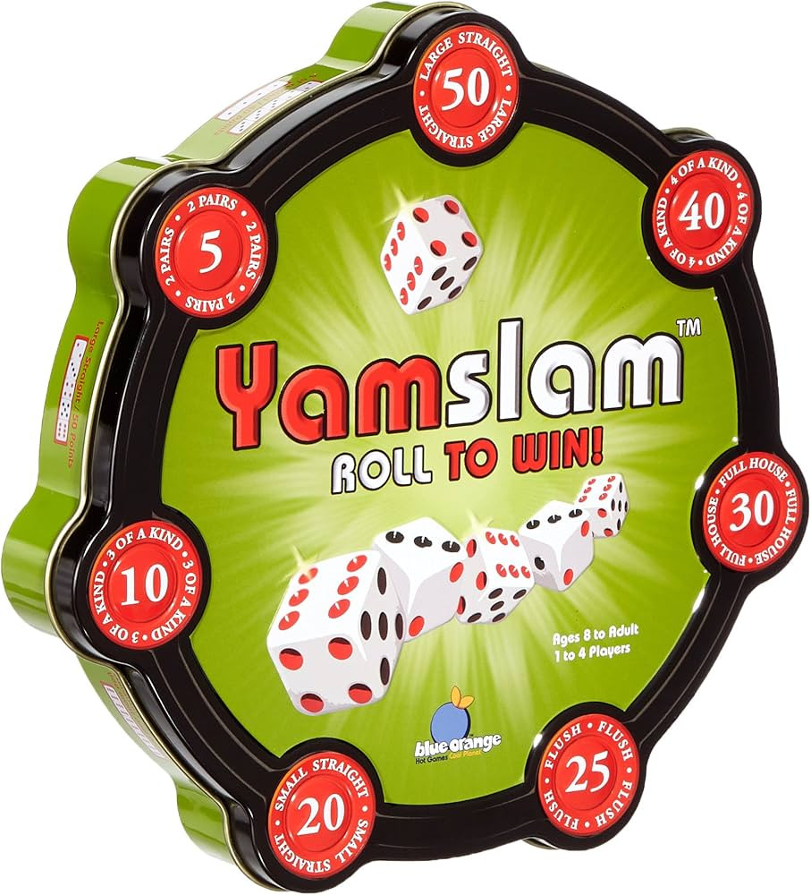 Yamslam Fun Chance and Strategy Family Dice Game for Kids and Adults by Blue Orange Games - 1 to ... | Amazon (US)