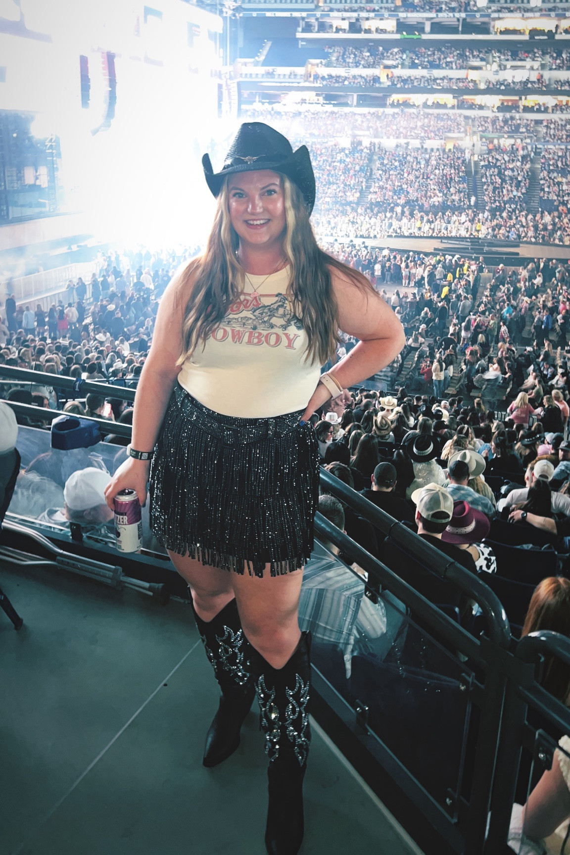 Country concert outfit, Morgan Wallen concert, concert outfit, fringe skirt, cowboy hat, cowboy boots, wide calf boots 

XL skirt
True to size 8 boots

#LTKmidsize #LTKstyletip #LTKfindsunder50