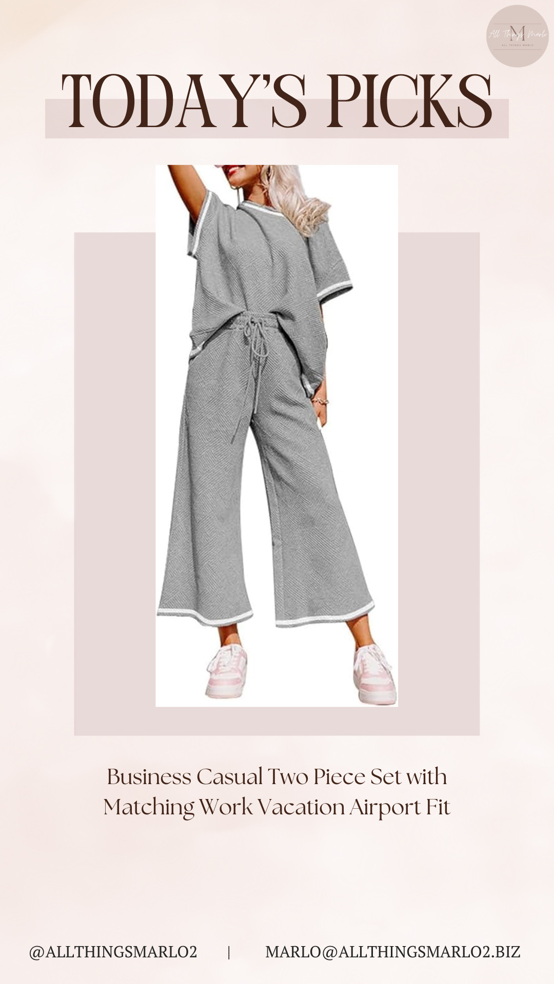 Business Casual Two Piece Set with Matching Work Vacation Airport Fit 

 #LTKSeasonal #LTKWorkwear #LTKTravel